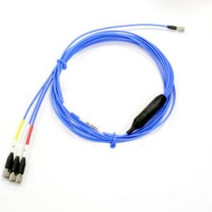 Câble blindé 4 conducteurs à faible bruit, 5 pieds (1.5m), entrée Mini 4 socket plug, sortie 10-32 p...