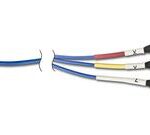 Câble blindé 4-conducteurs type FEP, longueur 20 pieds (6 mètres) 4-broches ¼-28 mâle à (3) BNC - ...