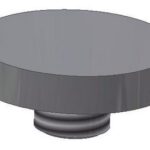 Impact cap, flat hardened (for Series 208) (for head impact measurements)...