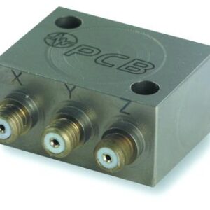 Accéléromètre triaxial miniature (23 g.) sortie mode de charge, 10 pC/g, montage métrique • Sensibi...