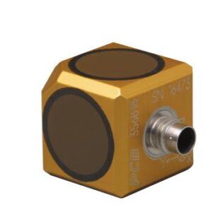 Accéléromètre triaxial ICP® 1000 mV/g • Sensibilité : 1000 mV/g • Gamme de mesure : ±5 g pk • Gamme...