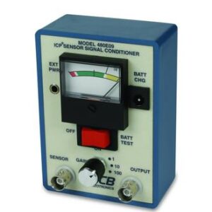 Conditionneur de signal ICP® 1-voie, entrée / sortie BNC, alimentation AC, gain x1, x10, x100...