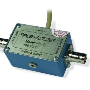 Conditionneur de signal de capteur ICP® à 2 canaux, alimenté par USB, 2 entrées BNC, sortie stéréo, ...