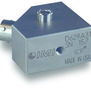 Accéléromètre ICP® à cisaillement en céramique triaxial, industriel, 100 mV/g, 0,8 à 8 000 Hz, sorti...