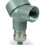 Transmetteur de vibrations 4-20 mA - coude avec bornier de raccordement NPT -certification ATEX • ...